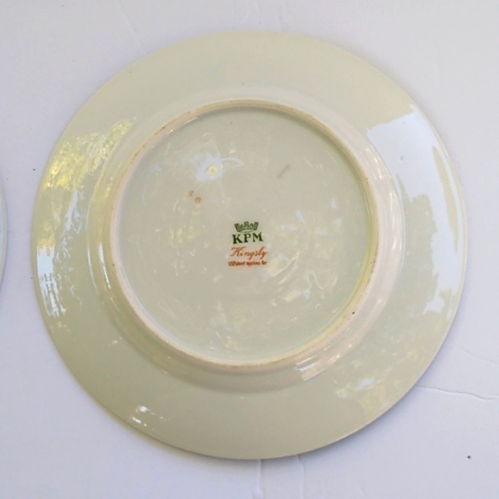 KPM - Vintage Discontinued Kingsley Pattern -7 1/2" Floral Plates - Picture 5 of 7